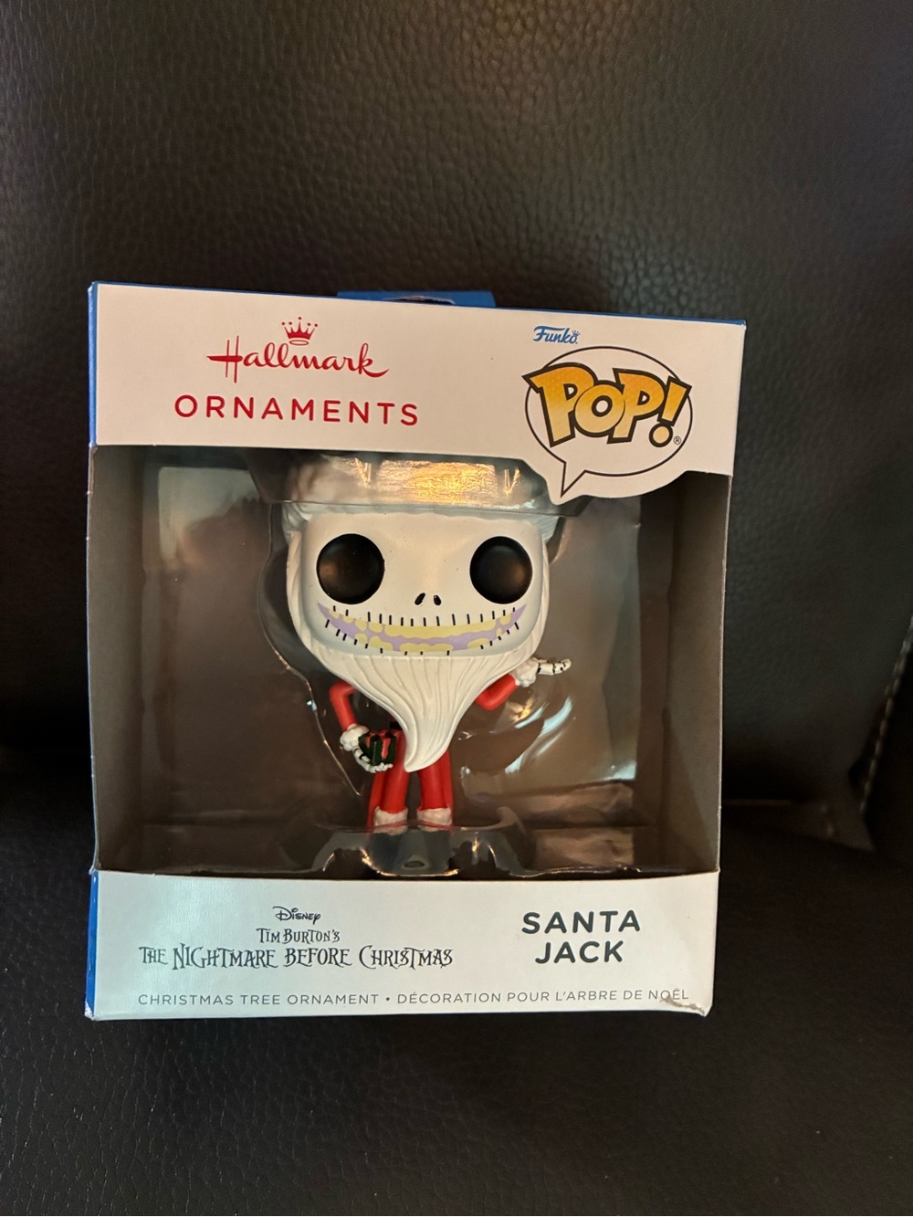 Disney Santa Jack Ornament - Red, White, Black